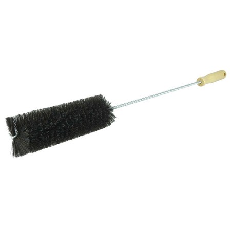 WEILER Radiator Brush, Twisted-in-wire Wood Handle, Black Horsehair Fill 73055